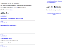 Tablet Screenshot of blog.hiebundstichfest.eu